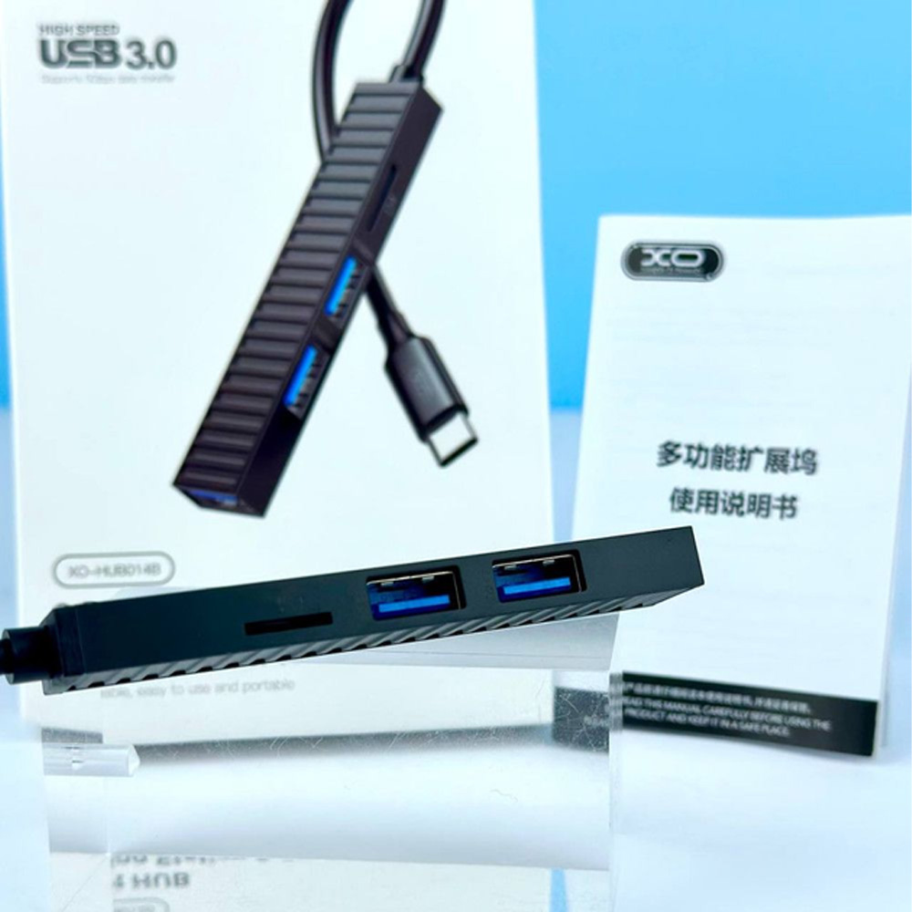 Док-станція ХО HUB014B Black (HUB014B.black) Інтерфейс підключення USB Type-C