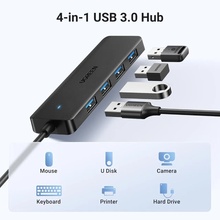 USB-хаб UGREEN USB 3.0 - 4 х USB 3.0 Hub CM219 Black (25946)