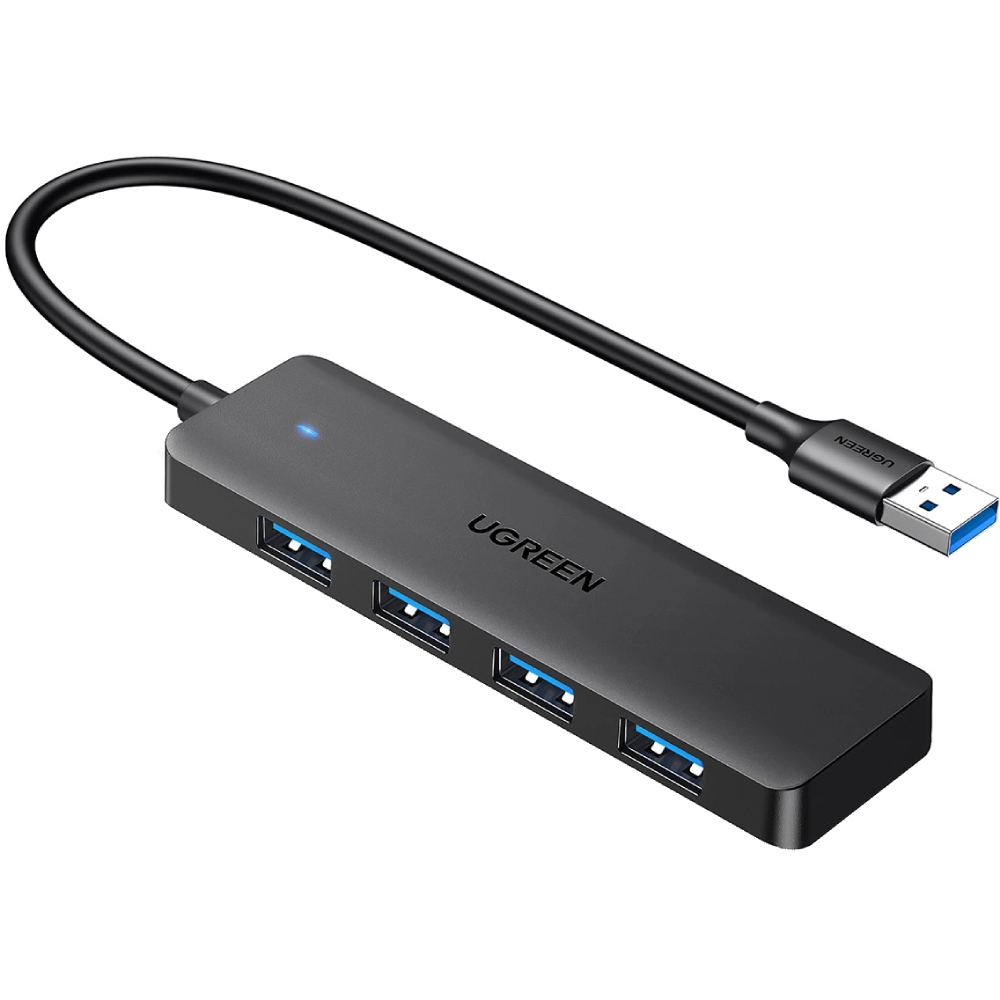 USB-хаб UGREEN Хаб USB 3.0 to 4хUSB 3.0 Hub Space Gray CM219 (25851)