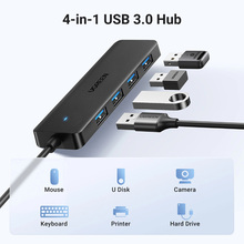 USB-хаб UGREEN Хаб USB 3.0 to 4хUSB 3.0 Hub Space Gray CM219 (25851)