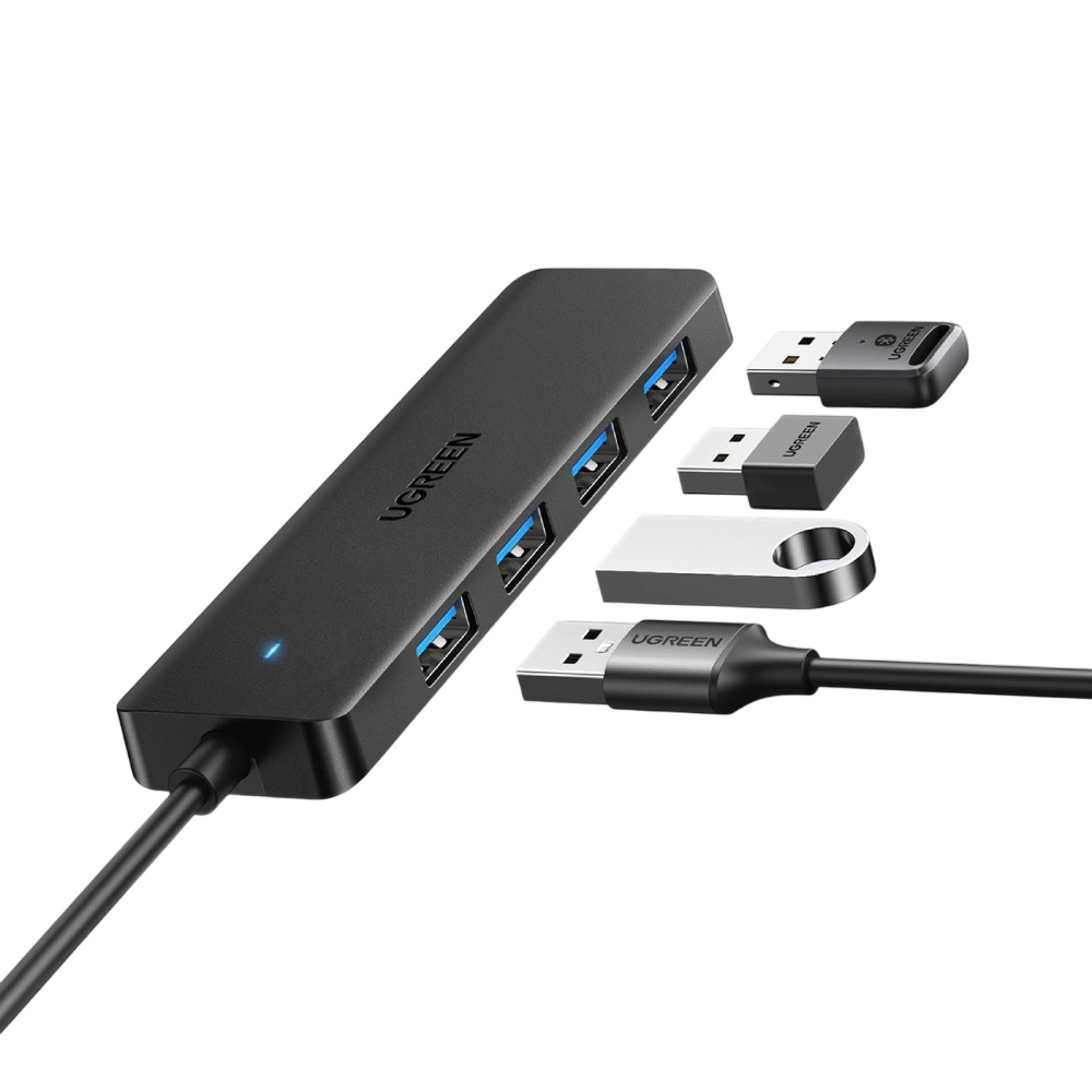 USB-хаб UGREEN Хаб USB 3.0 to 4хUSB 3.0 Hub Space Gray CM219 (25851) Тип USB-хаб