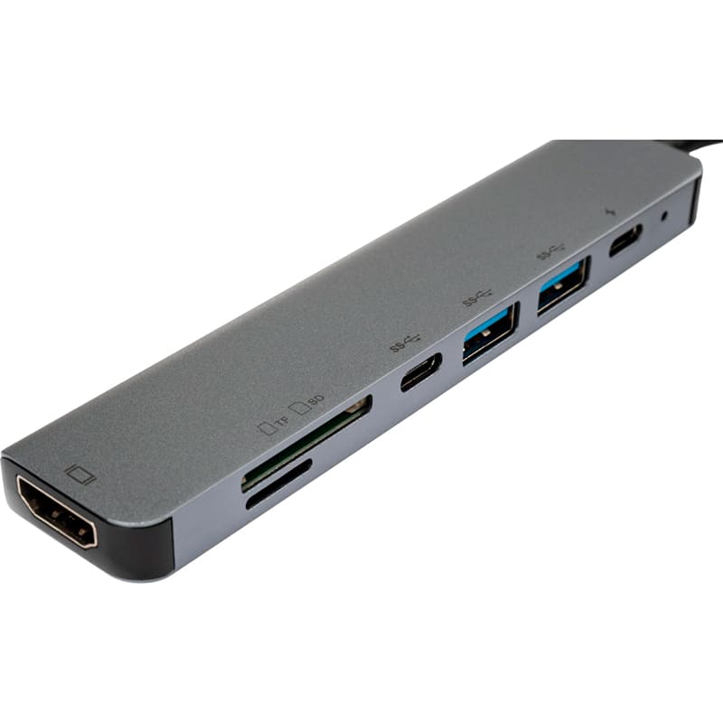 Док-станция VINGA 7-in-1 Grey (VCPHTC7AL) Интерфейс подключения USB Type-C