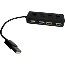 USB-хаб LAPARA 4 x USB 2.0 Black (LA-SLED4 black)