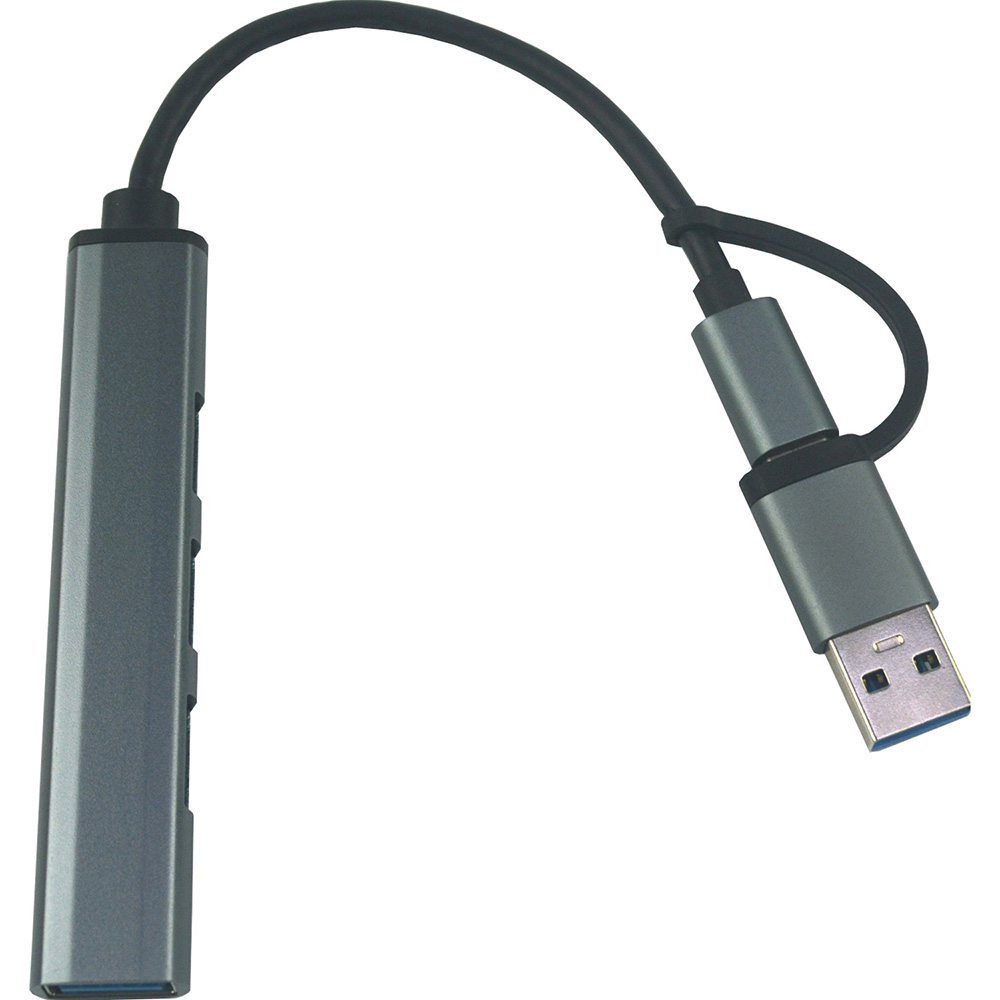 USB-хаб DYNAMODE 4-in1 USB-C to 1xUSB3.0, 3xUSB2.0 Gray (DM-UH-312) Тип живлення пасивний