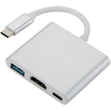 Док-станция DYNAMODE 3-in-1 USB-C to HDMI, 1xUSB-C, 1xUSB3.0 (Multiport USB 3.1 Type-C to HDMI)