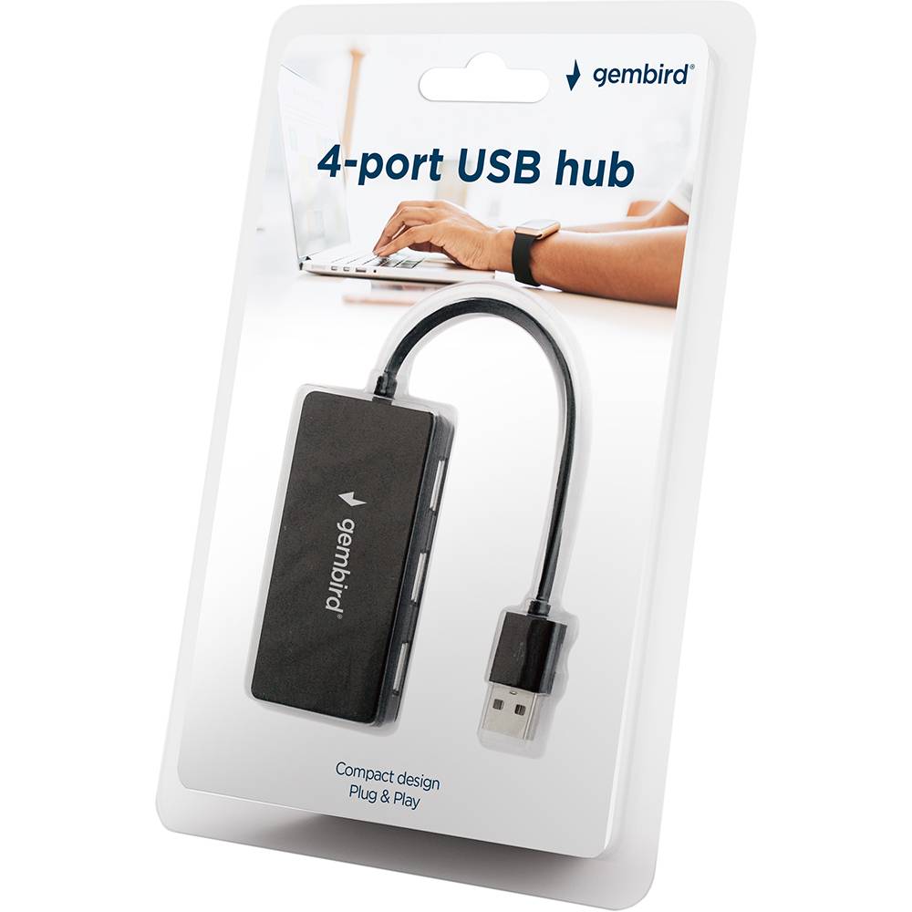 USB-хаб GEMBIRD USB 2.0 х 4 (UHB-U2P4-04) Тип живлення пасивний