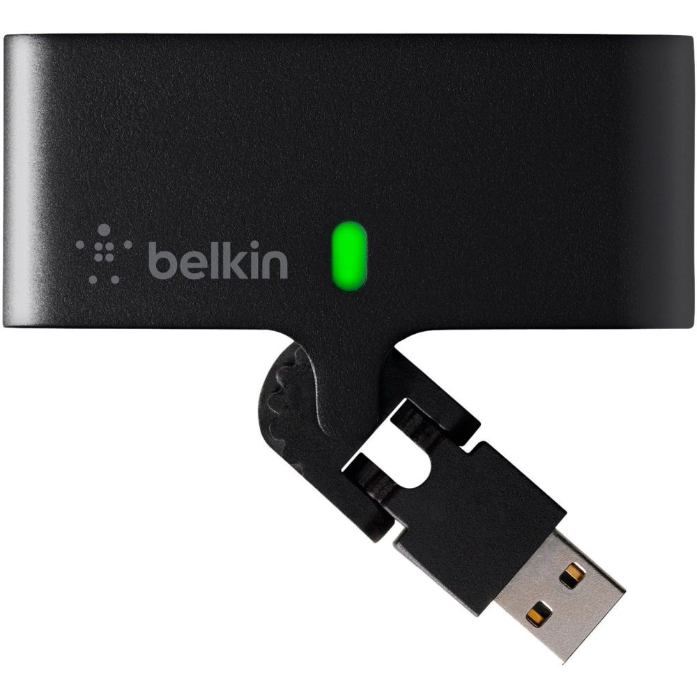 USB хаб Belkin Swivel Hub Black USB 2.0 (F4U056cw) Тип USB-хаб