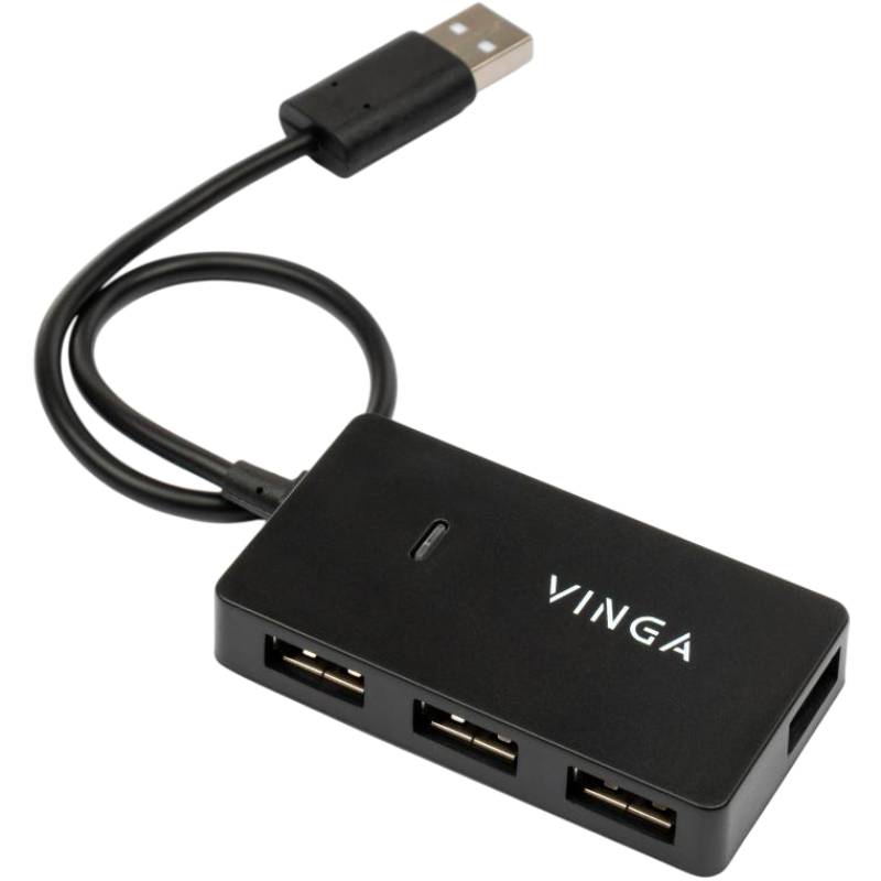 USB-хаб VINGA HUB USB2.0 to 4хUSB2.0 (VHA2A4) Тип USB-хаб