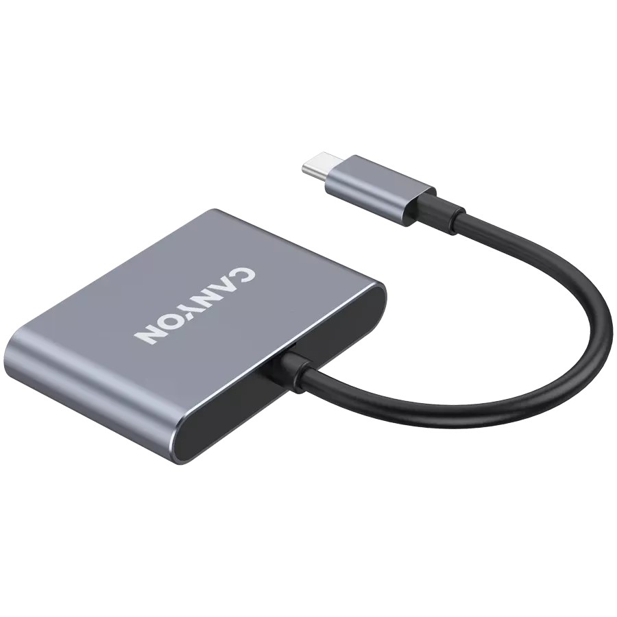 USB-хаб CANYON DS-3 3in1 USB-C Dark Grey (CNS-TDS3) Интерфейс подключения USB Type-C