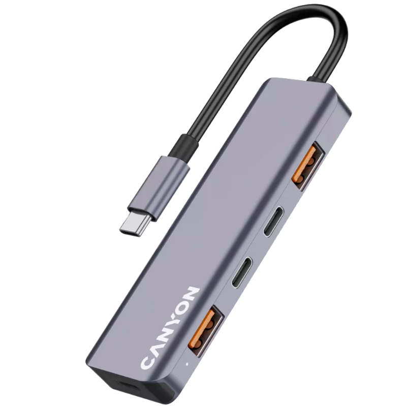 USB-хаб CANYON DS-18 Grey (CNS-TDS18) Тип живлення пасивний