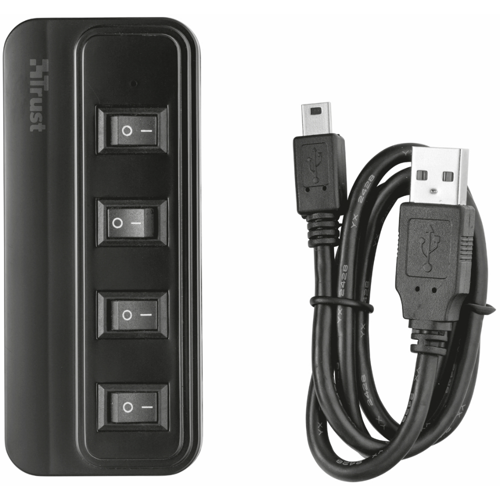 USB-хаб TRUST with Swithes 4-in-1 Black (20619) Интерфейс подключения USB Type-C