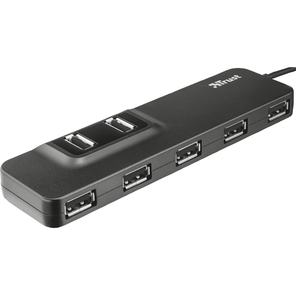 

USB-хаб TRUST Oila 7 Port USB 2.0 (20576), Oila 7 Port USB 2.0 Hub