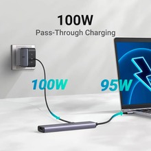 Док-станция UGREEN CM478 Сіра 5-in-1 Grey (15495)