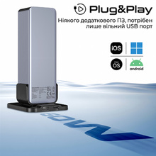 USB-хаб PROMATE gegatower-60w Grey