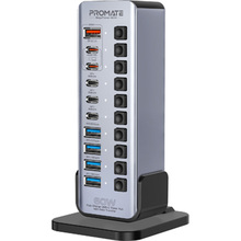USB-хаб PROMATE gegatower-60w Grey