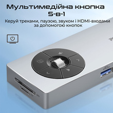 Док-станция PROMATE comandhub-pro Grey