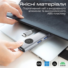 Док-станция PROMATE USB comandhub-lite Grey