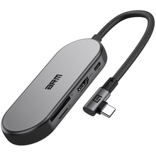 Док-станція ARMORSTANDART USB-C Angle Type-C to HD4K+LAN+PD+2USB+TF/SDcard Grey (ARM86022)