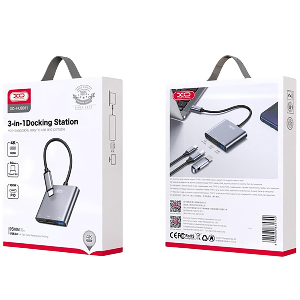 USB-хаб XO (HUB011 tranish) Тип живлення пасивний