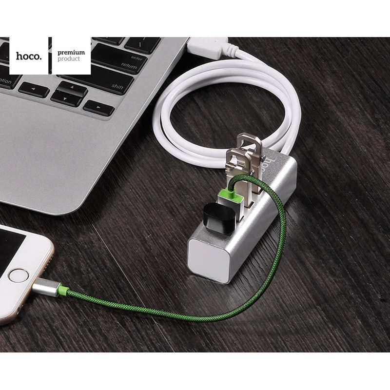 USB-хаб HOCO HB1 4USB Line machine Silver (6957531038146) Количество разъемов USB Type-A 4