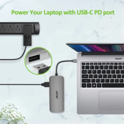 Покупка USB-хаб ACER 7IN1 Silver (HP.DSCAB.018)