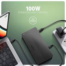 Док-станція AXAGON USB4 40Gbps DUAL 4K DISPLAY 12 In1 Dock Black (HMC-U4)