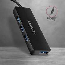 USB-хаб AXAGON SuperSpeed USB SLIM Type-A Black (HUE-G1A)