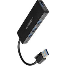 USB-хаб AXAGON SuperSpeed USB SLIM Type-A Black (HUE-G1A)
