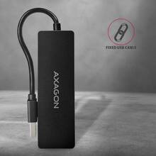 USB-хаб AXAGON SuperSpeed USB SLIM Type-A Black (HUE-G1A)