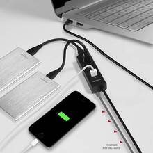 USB-хаб AXAGON USB3.0 CHARGING MicroUSB Charging Black (HUE-S2BL)