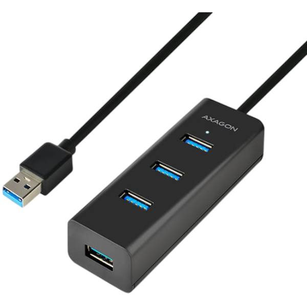 USB-хаб AXAGON USB3.0 CHARGING MicroUSB Charging Black (HUE-S2BL)