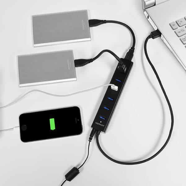 USB-хаб AXAGON USB3.0 CHARGING USB-A Black (HUE-SA7BP) Тип живлення пасивний