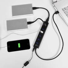 USB-хаб AXAGON USB3.0 CHARGING USB-A Black (HUE-SA7BP)