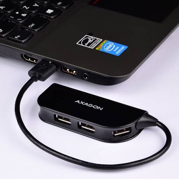 USB-хаб AXAGON HUSB READY USB-A Black (UE-X4B) Интерфейс подключения USB Type-A