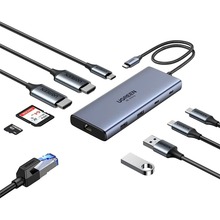 Док-станція UGREEN CM639 10-in-1 Grey (45380)