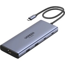 Док-станція UGREEN CM639 10-in-1 Grey (45380)