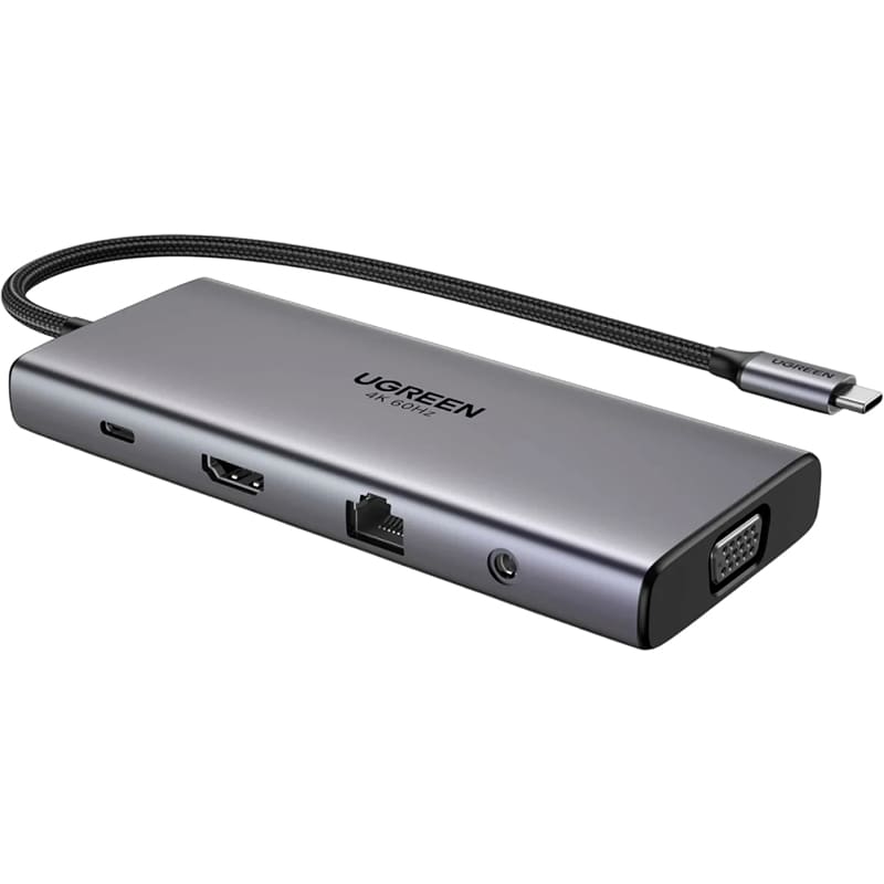 Док-станція UGREEN CM639 9-in-1 Grey (45520) Тип док-станція