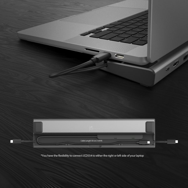 Заказать Док-станция J5CREATE JCD554-N 12 в 1 Space Gray/Black