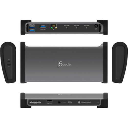 Док-станция J5CREATE 11-in-1 Grey/Black (JTD562-EN) Дополнительные разъемы LAN (RJ-45)
