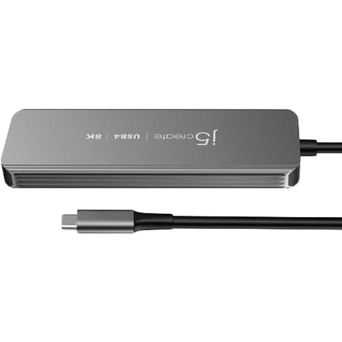 Док-станция J5CREATE 5-in-1 Space Grey (JCH453-N) Интерфейс подключения USB Type-C