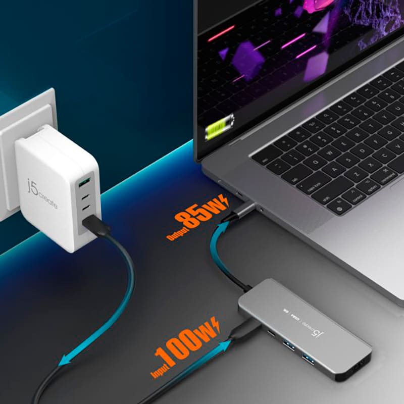 Заказать Док-станция J5CREATE 5-in-1 Space Grey (JCH453-N)