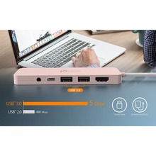 Док-станція J5CREATE 7-in-1 Earth Rose (JCD373ER-N)