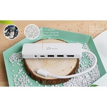 Док-станція J5CREATE 7-in-1 Frech Cyan (JCD373EC-N)