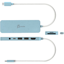 Док-станція J5CREATE 7-in-1 Frech Cyan (JCD373EC-N)
