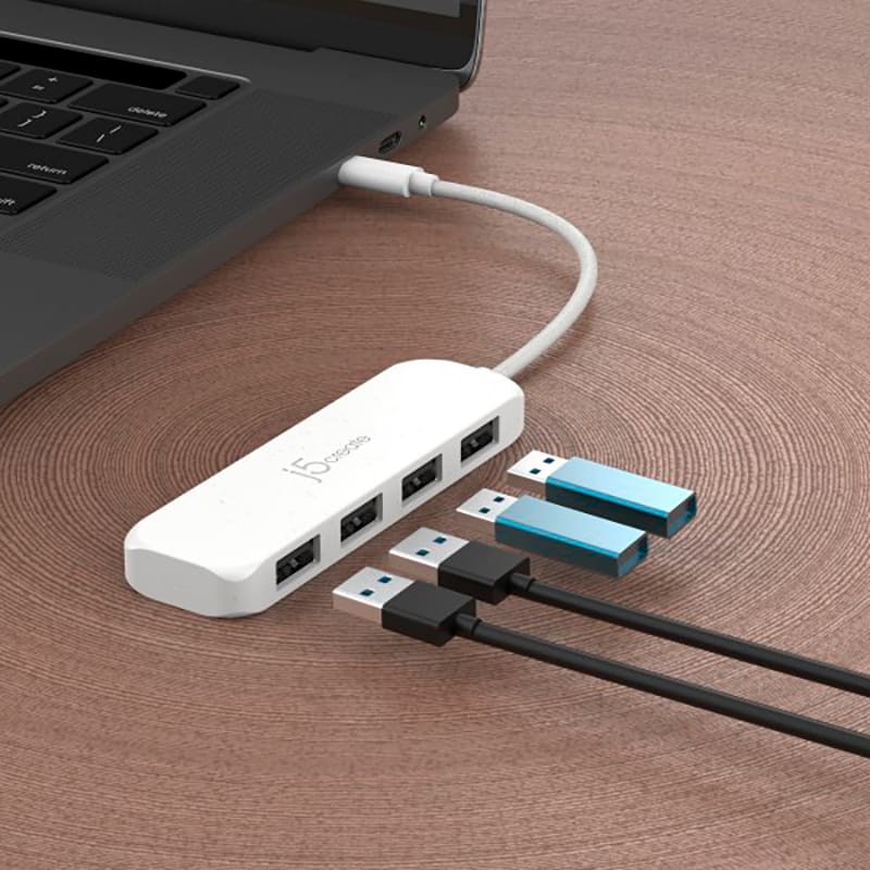 В Украине USB-хаб J5CREATE 4-in-1 Natural White (JCH341EW-N)
