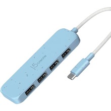 USB-хаб J5CREATE 4-in-1 Frech Cyan (JCH341EC-N)