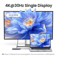 Док-станція UGREEN CM498 7-in-1 Grey (35897)