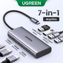 Док-станція UGREEN CM498 7-in-1 Grey (35897)