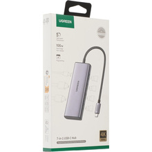 Док-станція UGREEN CM498 7-in-1 Grey (35897)