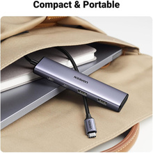 USB-хаб UGREEN CM473 4-in-1 Grey (15395)